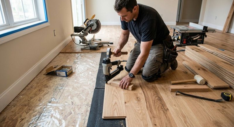 Hardwood Floor Installation in Moseley, VA