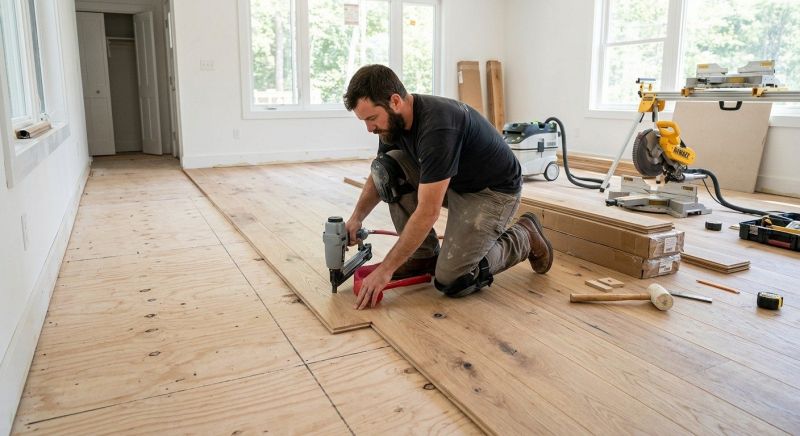 Oak Floor Installation in Amelia Court House, VA