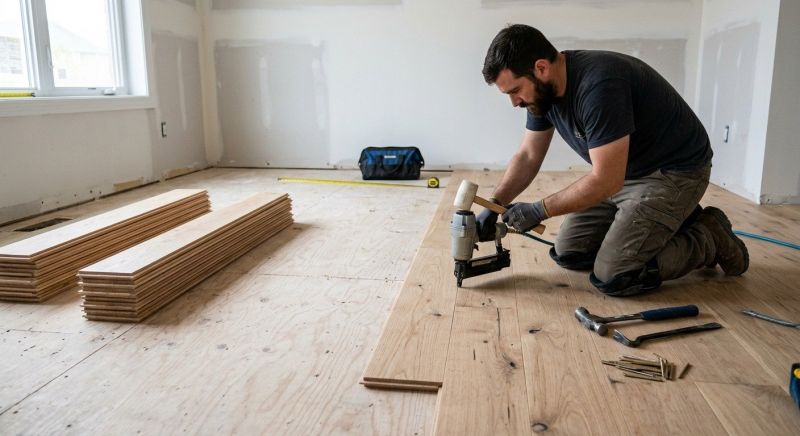 Oak Floor Installation in Cartersville, VA