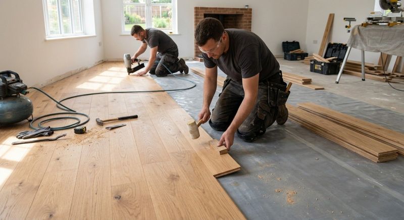 Oak Floor Installation in Fork Union, VA