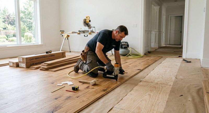 Oak Floor Installation in Moseley, VA