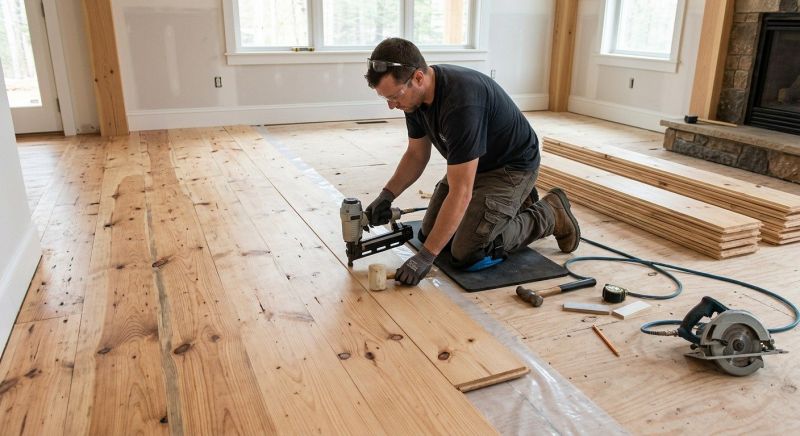 Pine Floor Installation in Powhatan, VA