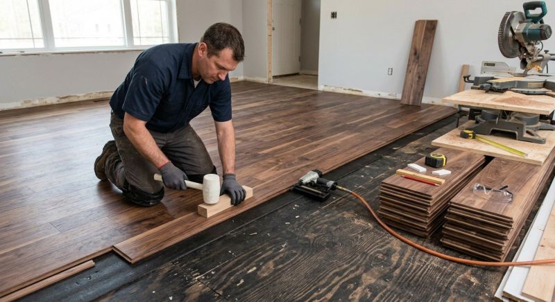 Walnut Flooring Installation in Powhatan, VA