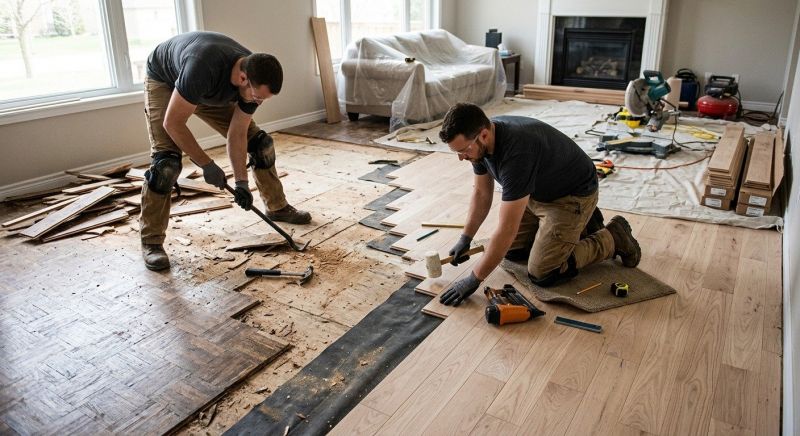 Wood Floor Replacement in Fork Union, VA