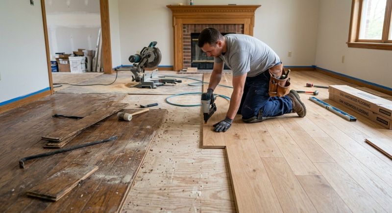 Wood Floor Replacement in Fork Union, VA