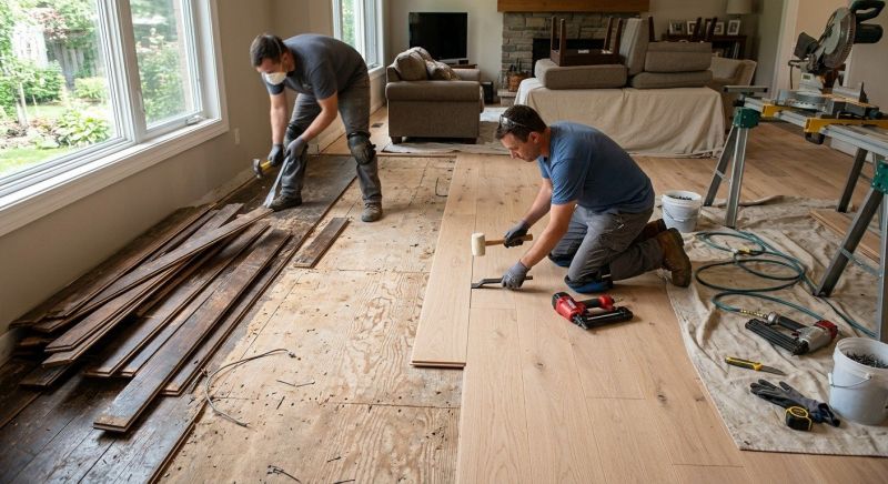 Wood Floor Replacement in Montpelier, VA